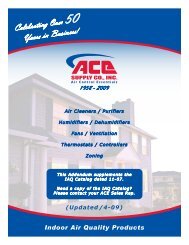 1958 â 2009 - Ace Supply Co. Inc