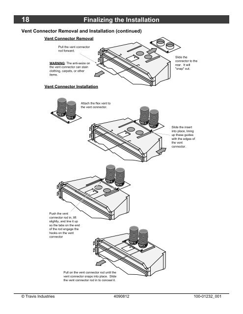 DVS GSR Insert Owner's Manual - Travis Industries Dealer Services ...