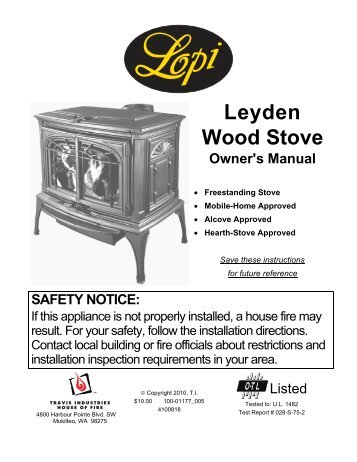 Leyden Wood Stove - Avalon