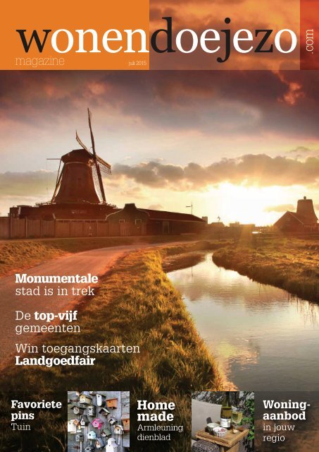 WonenDoeJeZo Noord-West Nederland, editie Juli 2015
