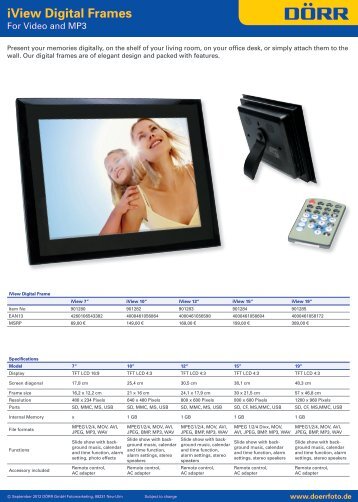 iView Digital Frames