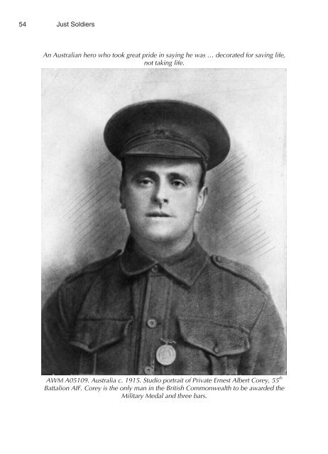 Corporal Ernest Corey, MM