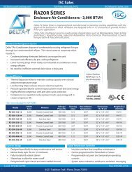 RAZOR SERIES - ISC Enclosure Cooling