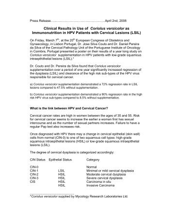 Coriolus HPV Study April 2008.pdf - Mycology Research Laboratories