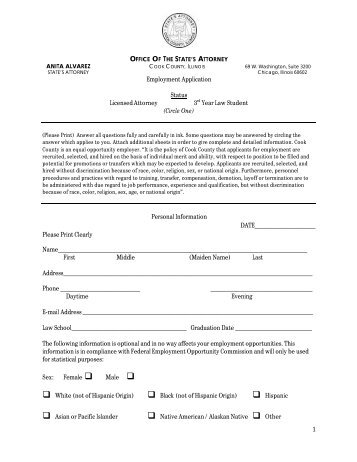 Release Form - Cook County State's Attorney's Office