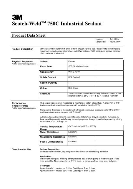 Scotch-Weldâ¢ 750C Industrial Sealant - Viking Industrial Products Ltd.