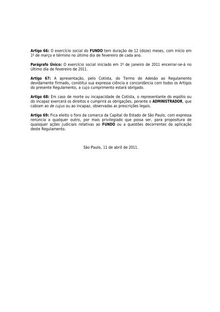 AGFA FUNDO DE INVESTIMENTO EM PARTICIPAÃÃES - Citibank