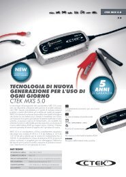 Scheda tecnica MXS 5.0 - Ctek