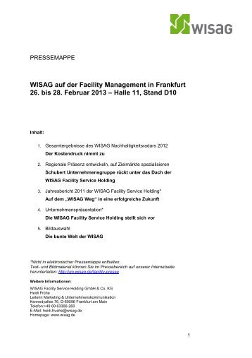 Mappe herunterladen - WISAG Facility