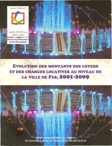 SSL Fes 2001-2009.pdf - Ministère de l'Habitat, de l'urbanisme et de ...