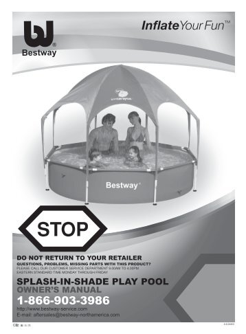 Splash-in-Shade Play Pool - Bestway