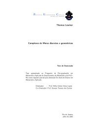 Complexos de Morse discretos e geometricos - PUC-Rio