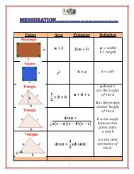 MENSURATION