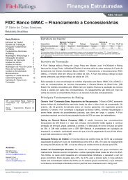 BANCO GMAC FIDC â Relatorio de Rating - Citibank