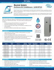 RAZOR SERIES - ISC Enclosure Cooling