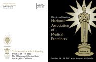 National Association of Medical Examiners - Telecom Association ...