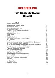 HOLOFEELING UP-Dates 2011/12 Band 3 - Die Weisheit der Kabbala