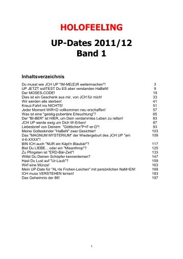 HOLOFEELING UP-Dates 2011/12 Band 1 - Die Weisheit der Kabbala