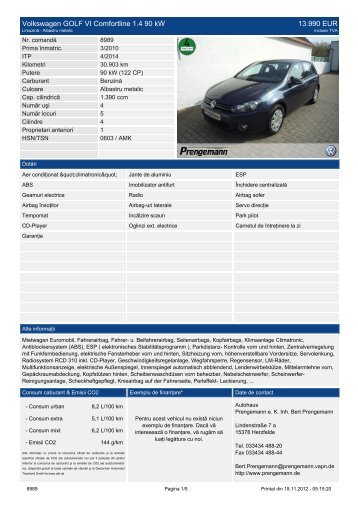 Volkswagen Golf Variant STYLE 1,6 l TDI 77 kW (105 PS) 5-Gang ...