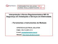 para atender a norma NR-10. - Getrotech