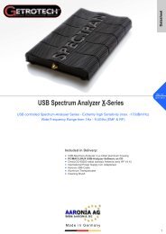 USB Spectrum Analyzer X-Series - Getrotech
