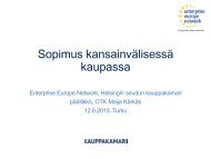 Sopimus kansainvälisessä kaupassa - Turku Science Park