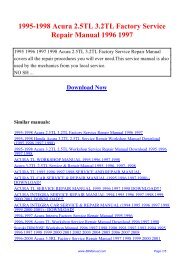 2003 acura rsx service manual pdf
