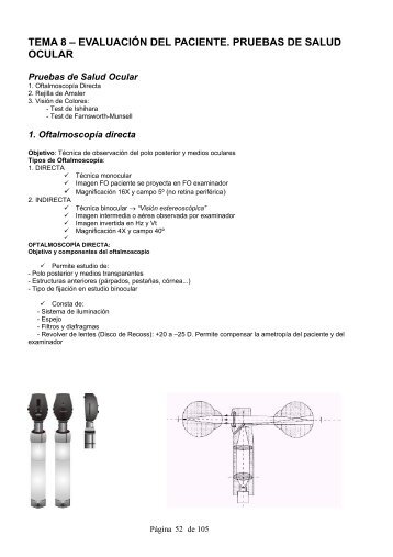 tema 8 â€“ evaluaciÃ³n del paciente. pruebas de ... - estudiando optica