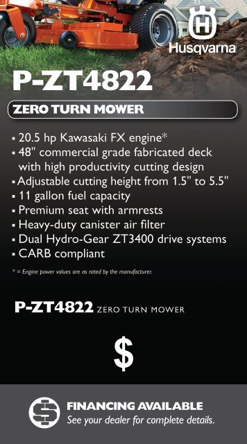 zero turn mower - Husqvarna Group