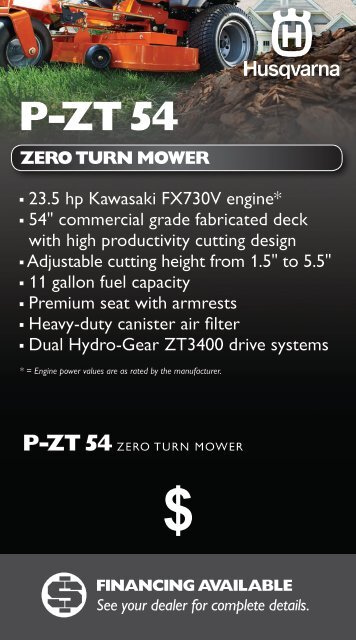 zero turn mower - Husqvarna Group