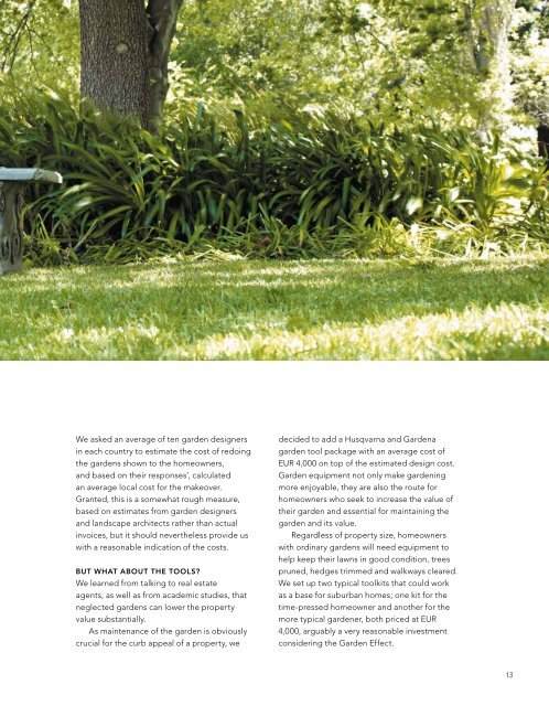 The Global Garden Report 2011 - Husqvarna Group