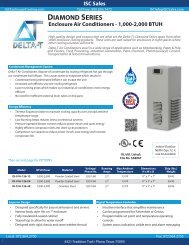 DIAMOND SERIES - ISC Enclosure Cooling