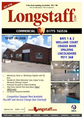 bays 1 & 2 welland court cradge bank spalding ... - Longstaff