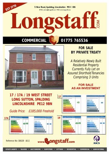17 / 17a / 19 west street long sutton, spalding lincolnshire ... - Longstaff