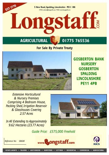 gosberton bank nursery gosberton spalding lincolnshire ... - Longstaff