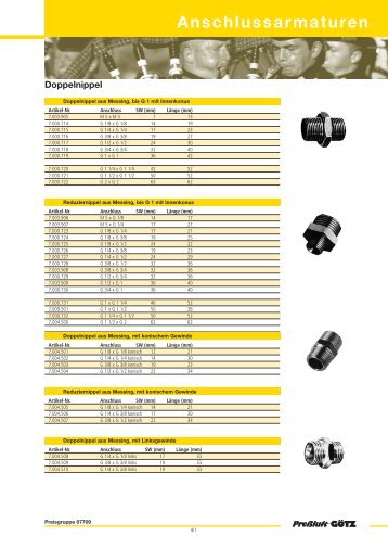 Anschlussarmaturen