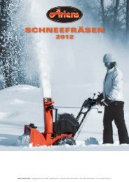 ARIENS SCHNEEFRÃ¤SEN - Paul Forrer AG