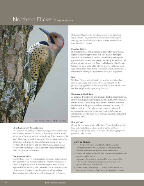 A land manager's guide to conserving habitat for forest birds in ...