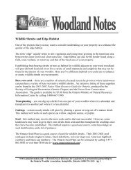 Wildlife Shrubs and Edge Habitat - Ontario woodlot.com