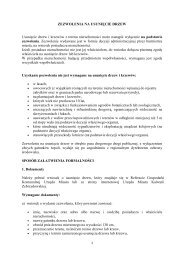 ZEZWOLENIA NA USUNIĘCIE DRZEW Usunięcie drzew i krzewów ...