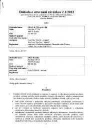 Dohoda o urovnanÃ­ zÃ¡vÃ¤zkov Ä1/2012.pdf - zverejnenie.sk