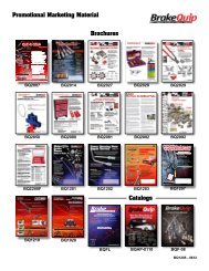 Catalogs Brochures Promotional Marketing Material - BrakeQuip