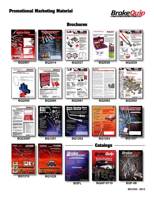 Catalogs Brochures Promotional Marketing Material - BrakeQuip