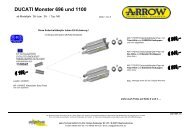 DUCATI Monster 696 und 1100 - alpha Technik