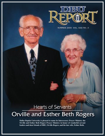 The Orville and Ester Beth Rogers Prayer Ministry - Dallas Baptist ...