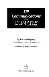 SIP Communications For Dummies - StarTrinity.com