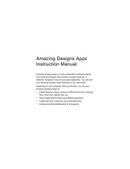 Amazing Designs Apps Instruction Manual