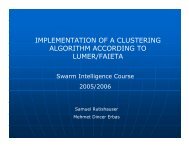 implementation of a clustering algorithm according to lumer ... - EPFL
