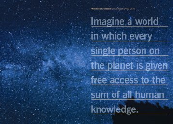 Imagine a world in which every single person on the planet is given ...