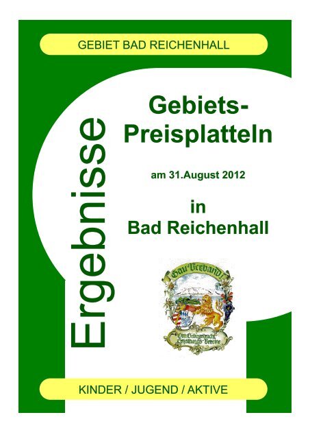 Gebiets- Preisplatteln am 31.August 2012 in Bad ... - Gauverband 1